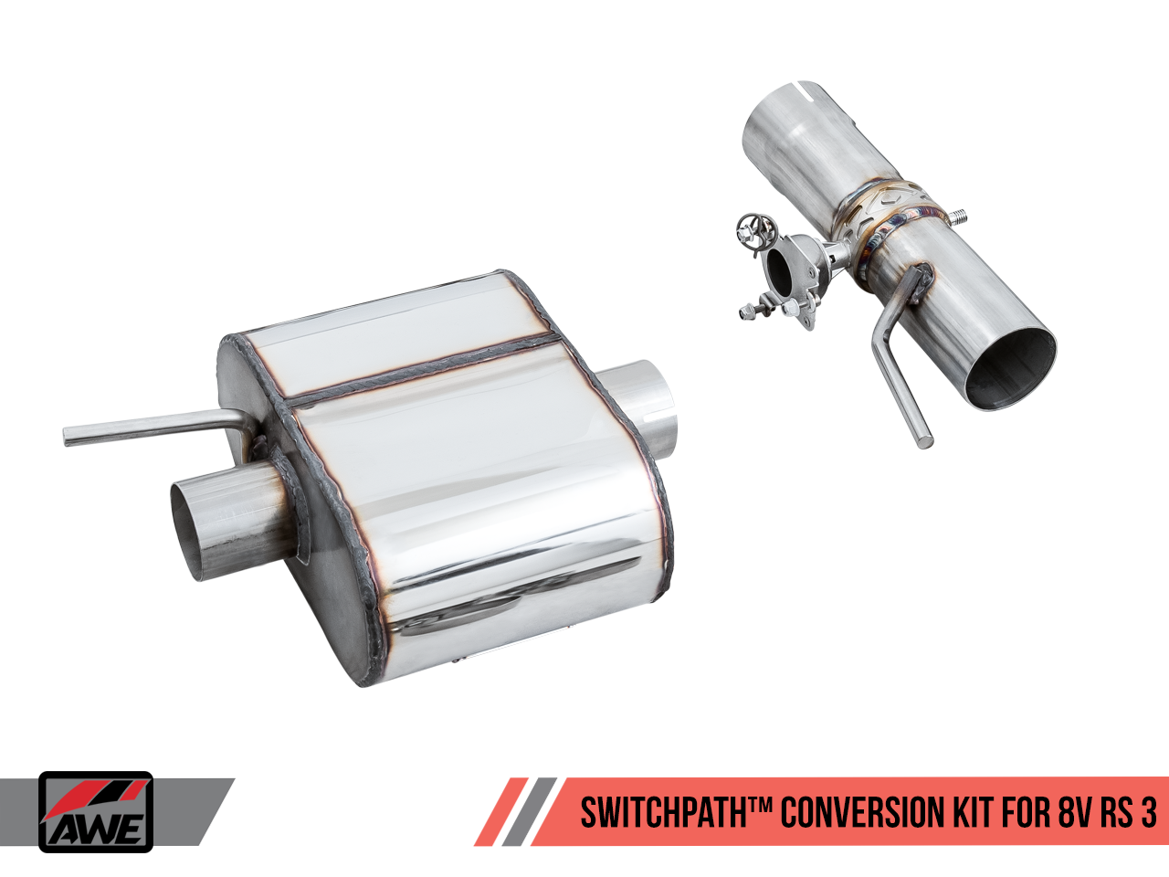 AWE SwitchPath™ Exhaust for Audi 8V RS 3 - Diamond Black RS-style Tips - Motorsports LA