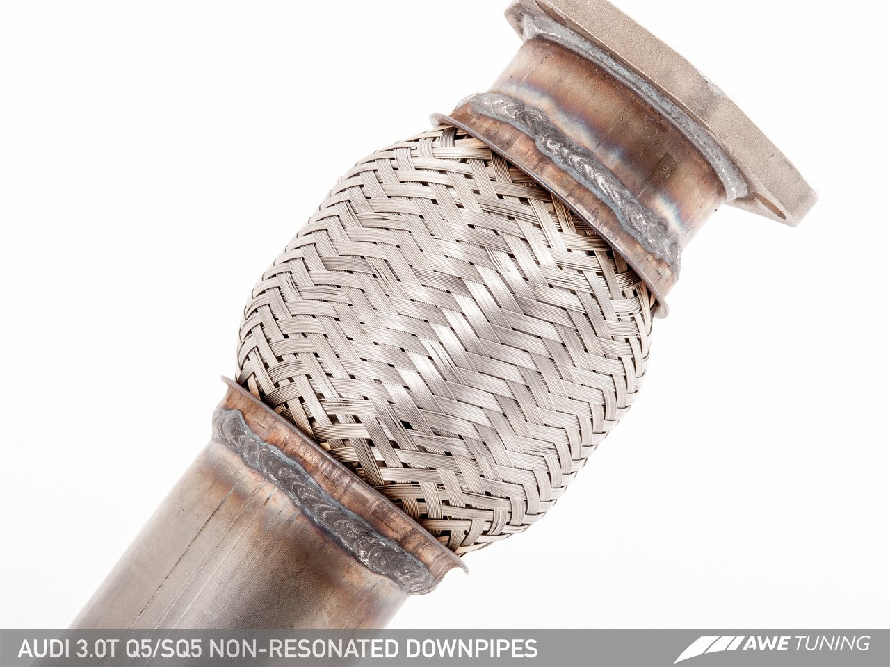 AWE Non-Resonated Downpipes for Audi 8R Q5 / SQ5 3.0T - Motorsports LA