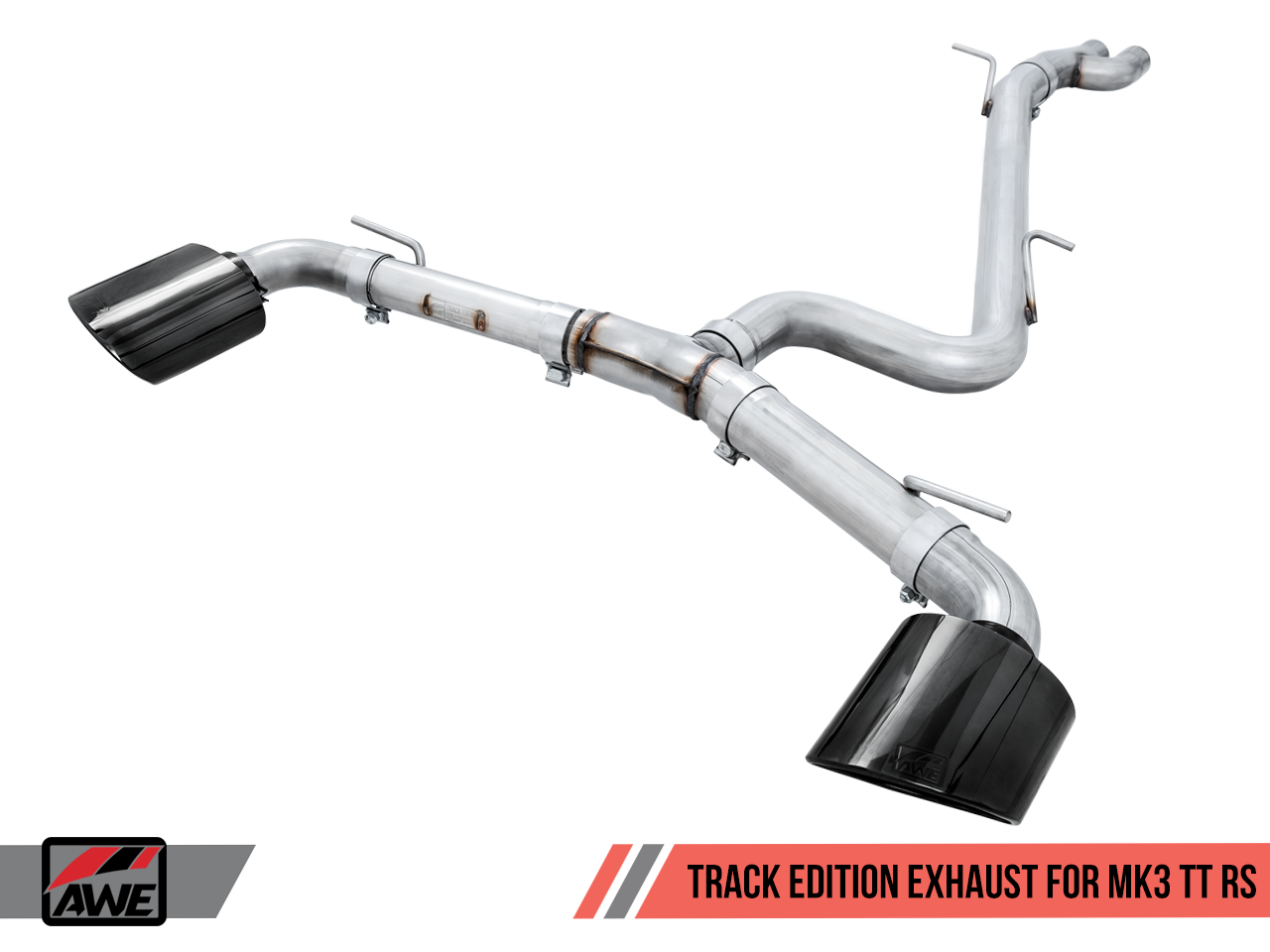 AWE SwitchPath™ Exhaust for Audi MK3 TT RS - Diamond Black RS-style Tips - Motorsports LA