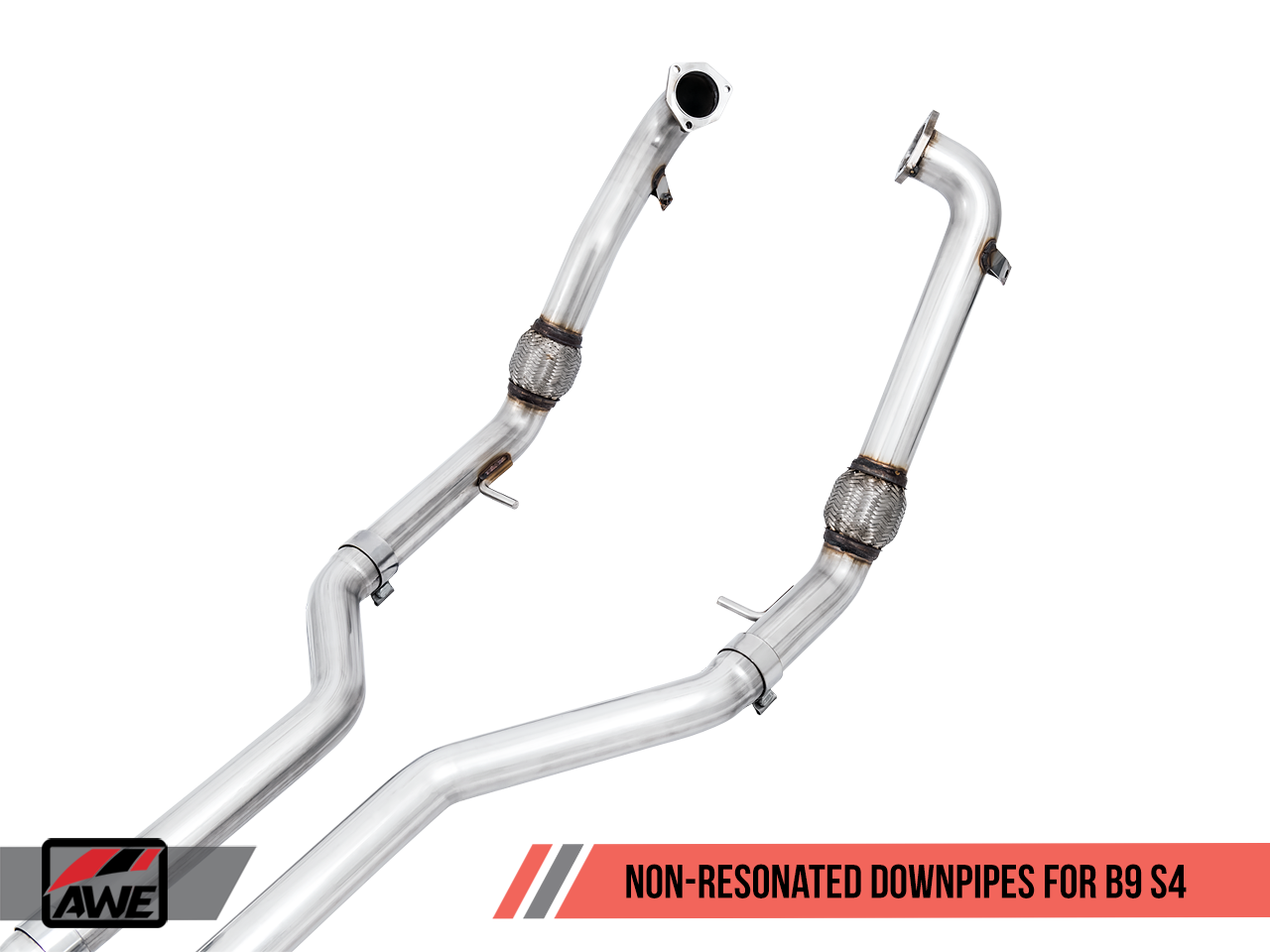 AWE Track Edition Exhaust for Audi B9 S4 - Non-Resonated - Motorsports LA