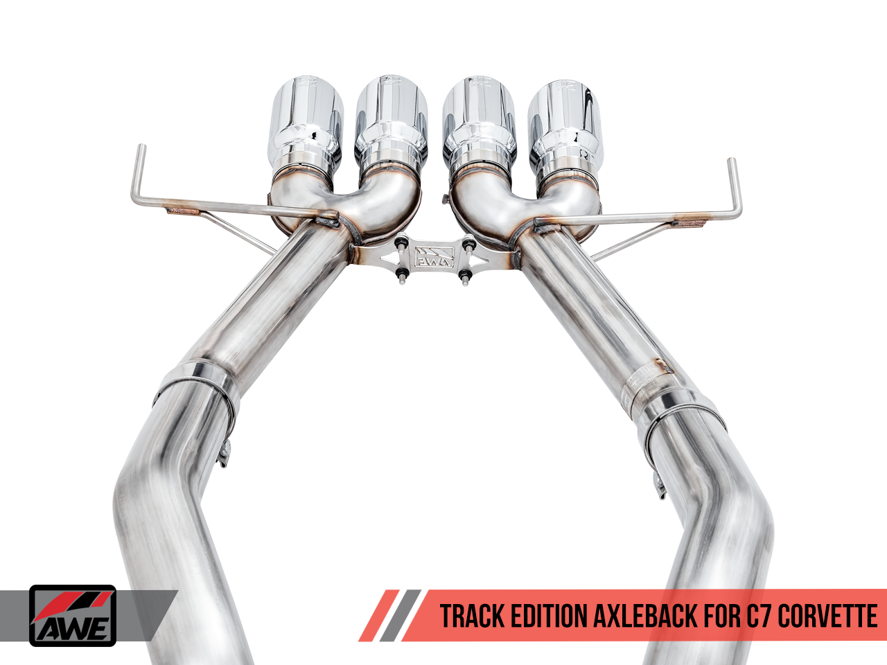 AWE Track Edition Axleback Exhaust for C7 Corvette Stingray / Z51 / Grand Sport / Z06 / ZR1 - Motorsports LA