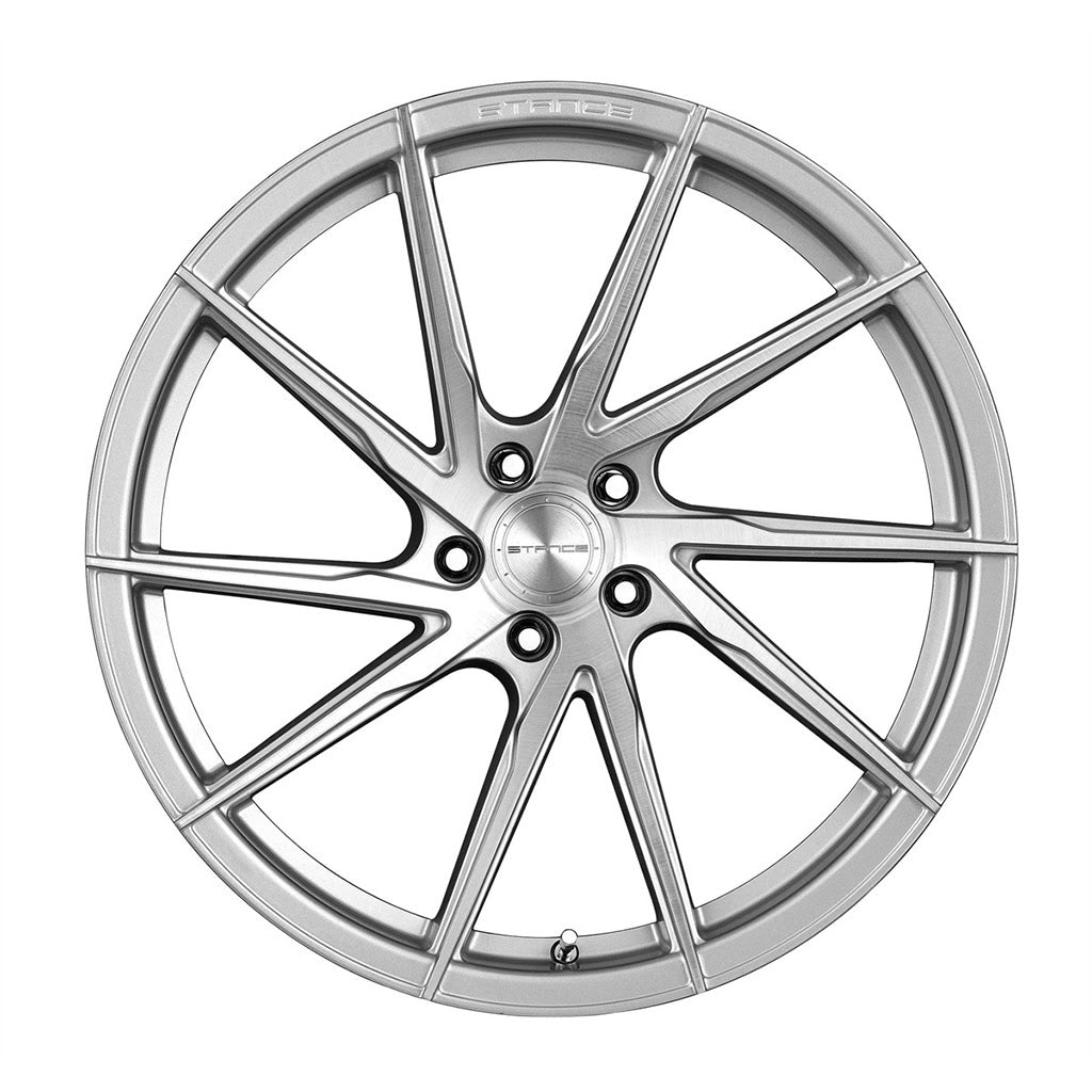 19” Stance SF01 Brush Silver Concave Wheels - Set of 4 - Motorsports LA