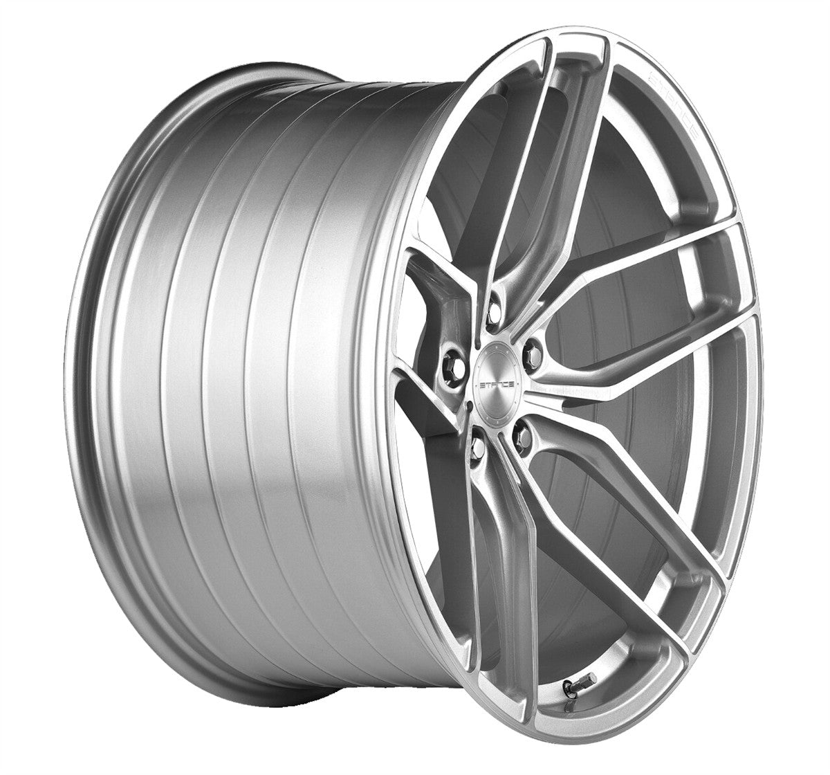 20” Stance SF03 Brush Silver Concave Wheels - Set of 4 - Motorsports LA