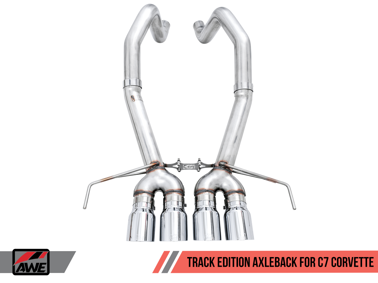 AWE Track Edition Axleback Exhaust for C7 Corvette Stingray / Z51 / Grand Sport / Z06 / ZR1 - Motorsports LA
