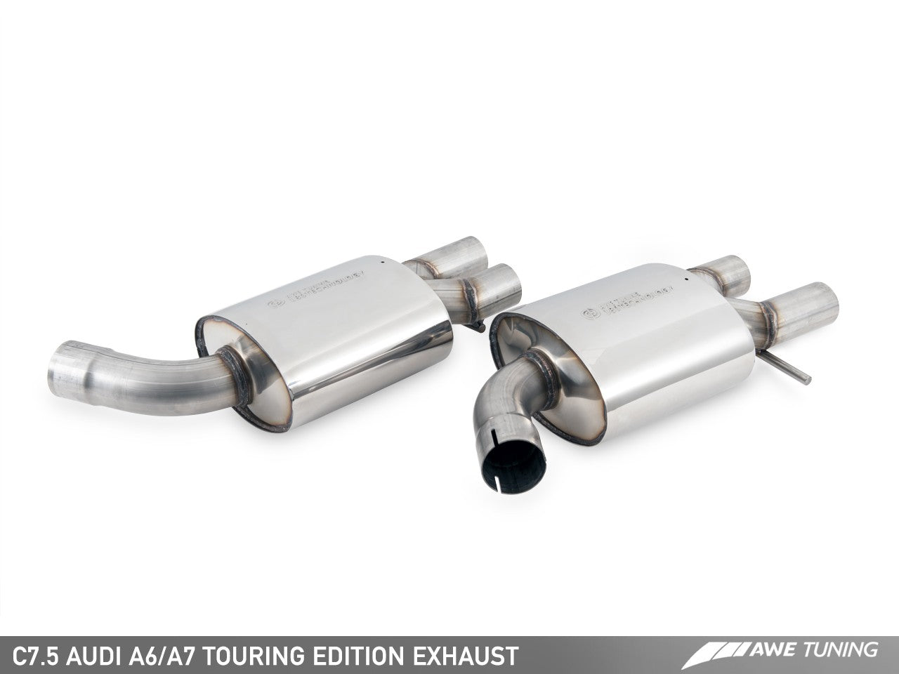AWE Touring Edition Exhaust for Audi C7.5 A6 3.0T - Quad Outlet - Motorsports LA