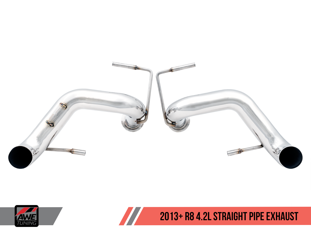 AWE Straight Pipe Exhaust Audi R8 4.2L (2014-15) - Motorsports LA