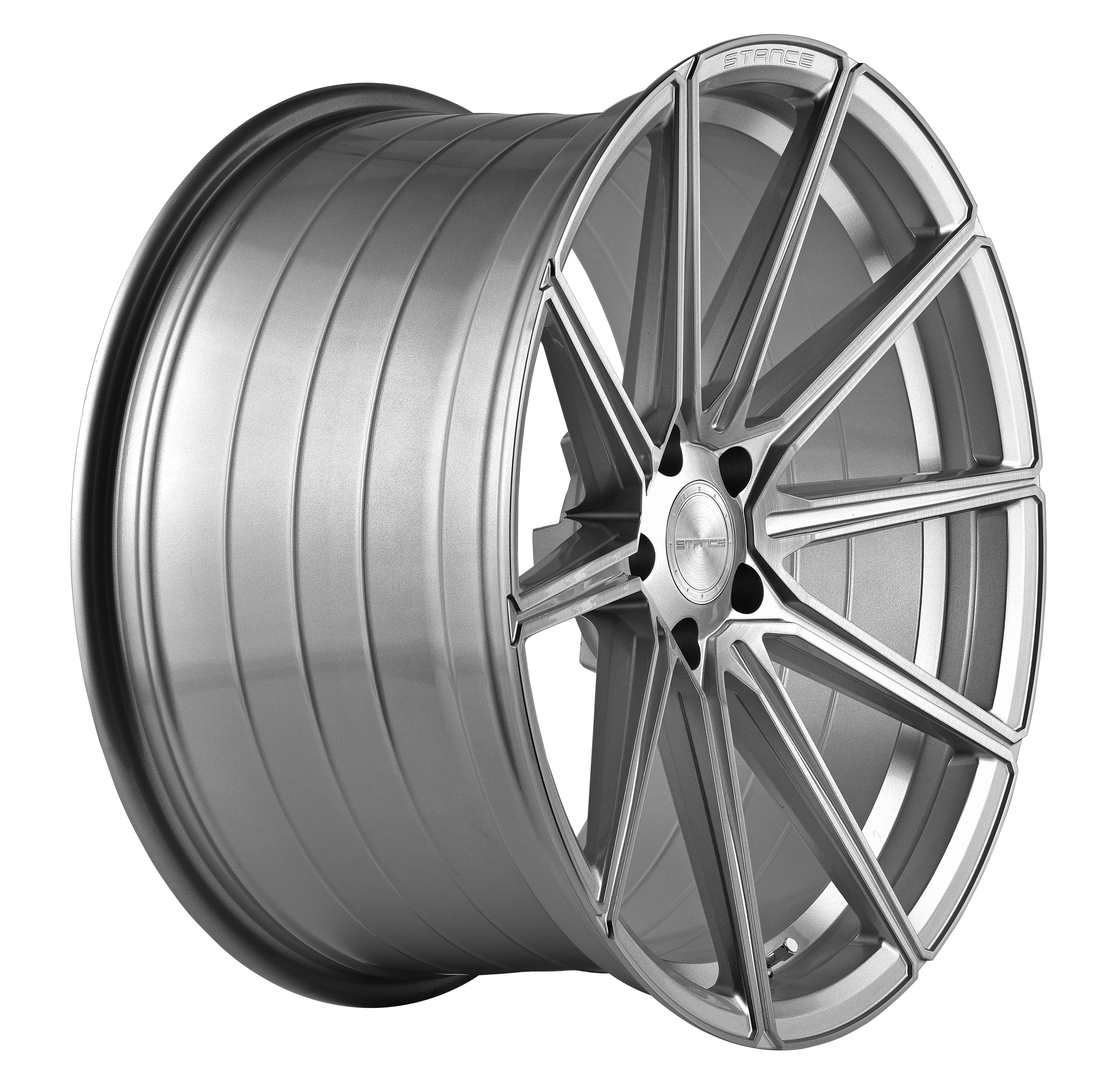 20” Stance SF09 Brush Silver Concave Wheels - Set of 4 - - Motorsports LA