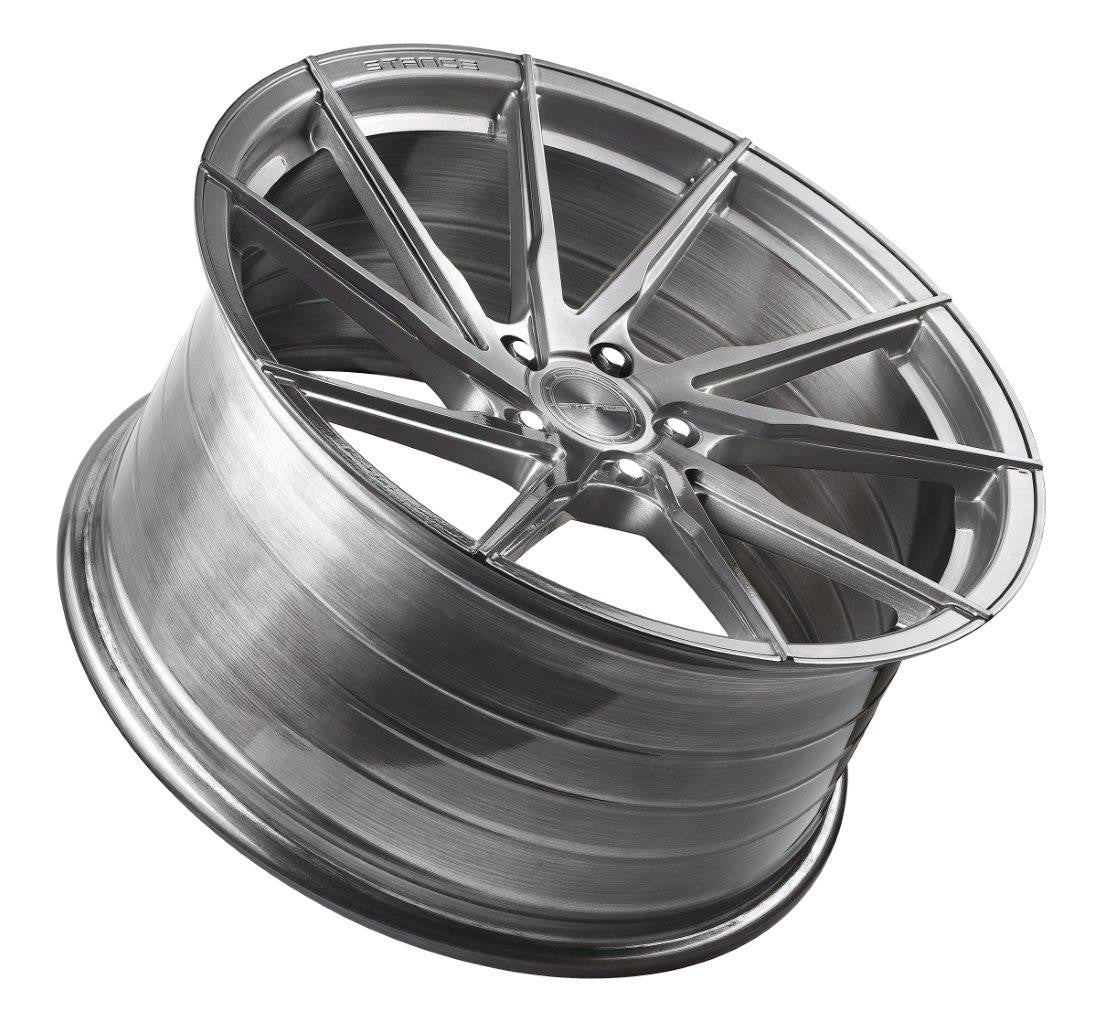 20” Stance SF01 Brushed Titanium Concave Wheels - Set of 4 - Motorsports LA