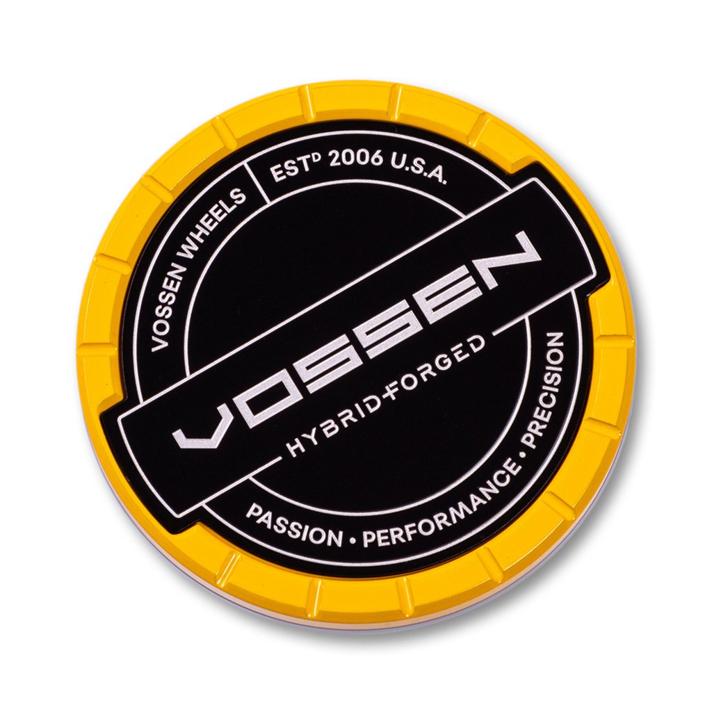 Hybrid Forged Billet Sport Cap Set For VF & HF Series Wheels (Canary Yellow) - Motorsports LA