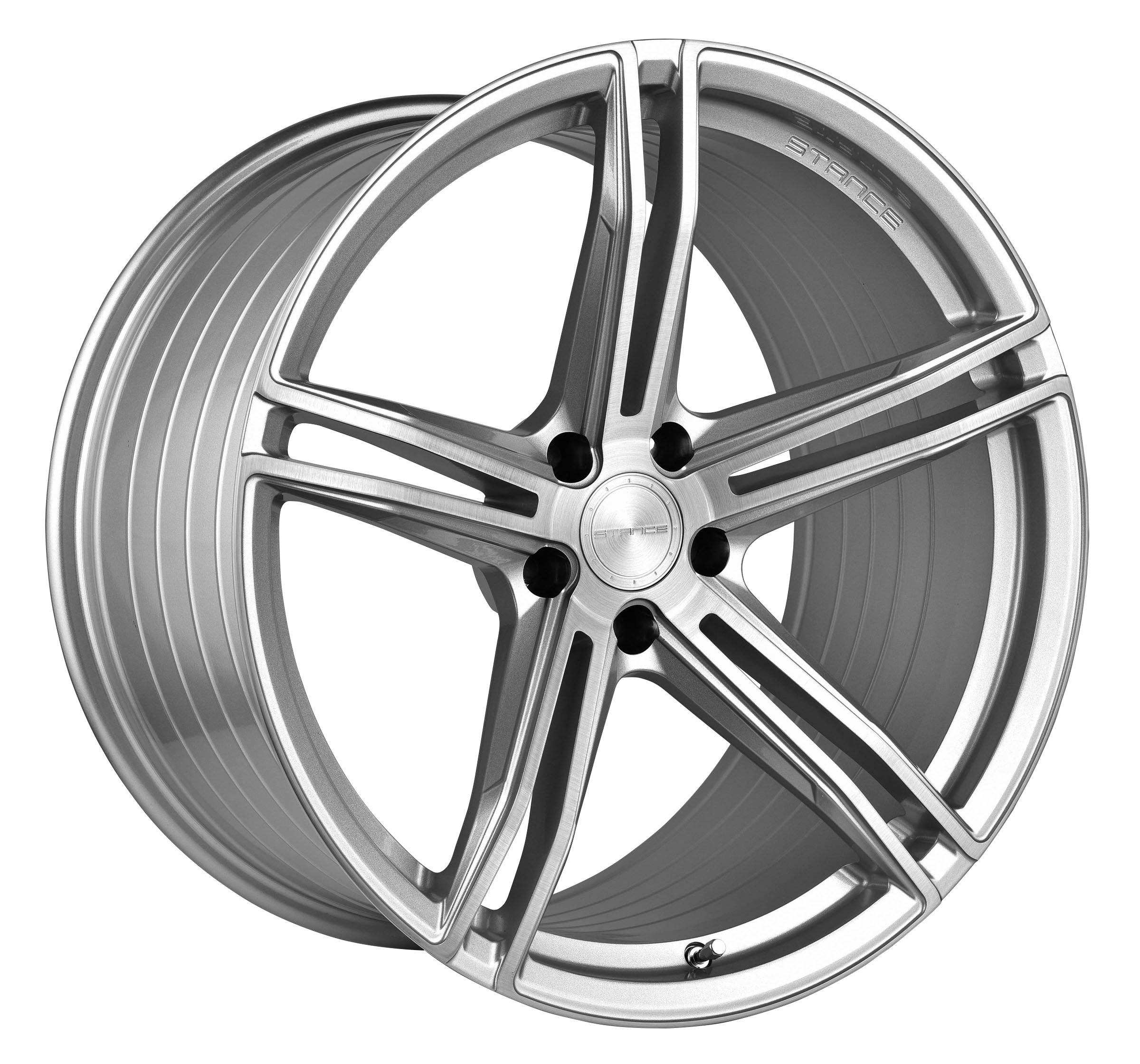 19” Stance SF08 Brush Silver Concave Wheels - Set of 4 - - Motorsports LA
