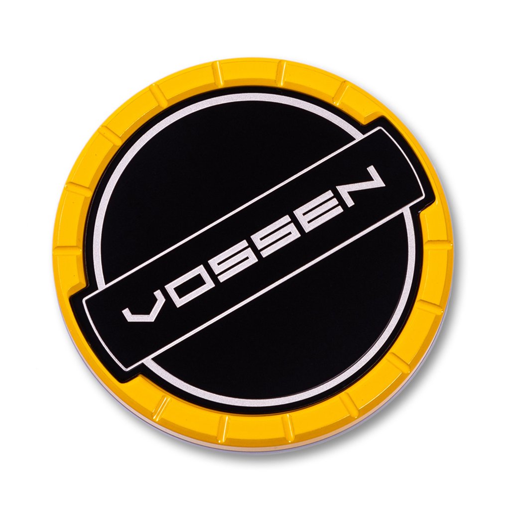 Classic Billet Sport Cap Set For CV/VF/HF Series Wheels (Canary Yellow) - Motorsports LA