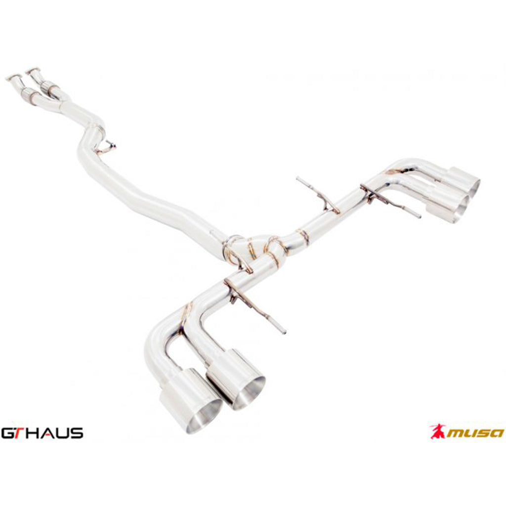 GT HAUS - MUSA EXHAUST SYSTEM - NISSAN (R35) SKYLINE GT-R GTR (V6 TURBO COUPE) 2011+ POST FACELIFT - Motorsports LA