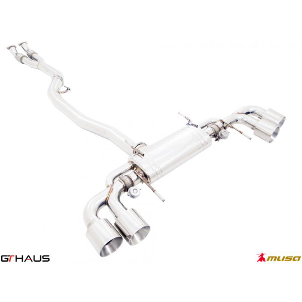 GT HAUS - MUSA EXHAUST SYSTEM - NISSAN (R35) SKYLINE GT-R GTR (V6 TURBO COUPE) 2011+ POST FACELIFT - Motorsports LA