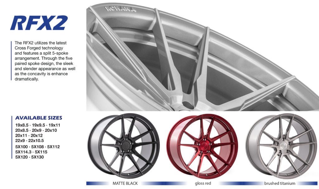 20" Rohana RFX2 Wheels - Set of 4 - Motorsports LA