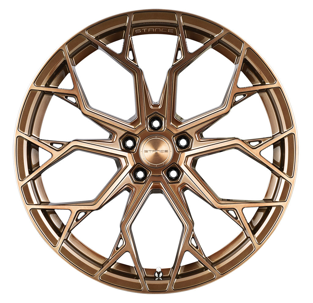 19” Stance SF10 Wheels Brushed Dual Bronze - Set of 4 - Motorsports LA