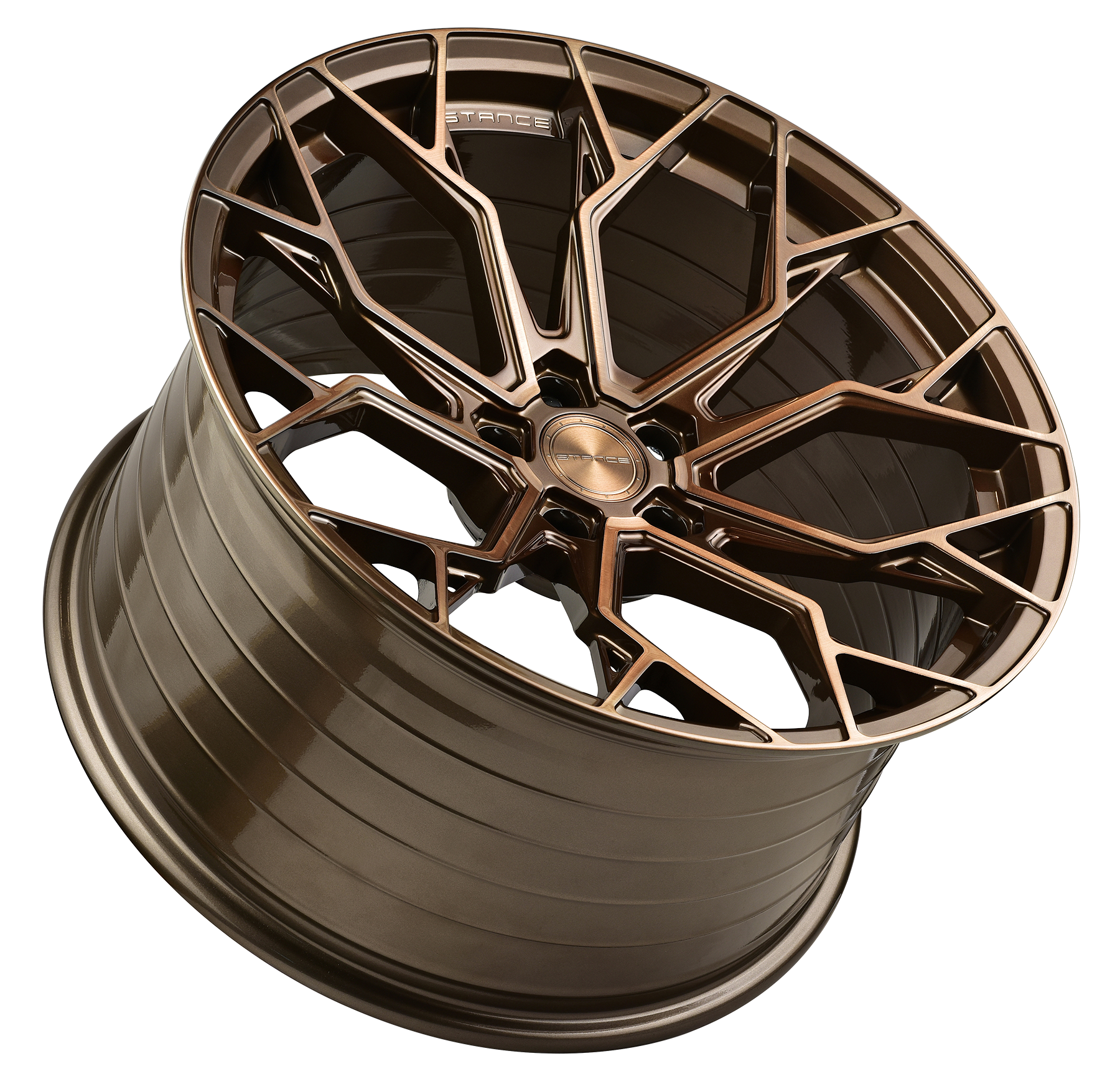 20” Stance SF10 Wheels Brushed Dual Bronze - Set of 4 - Motorsports LA