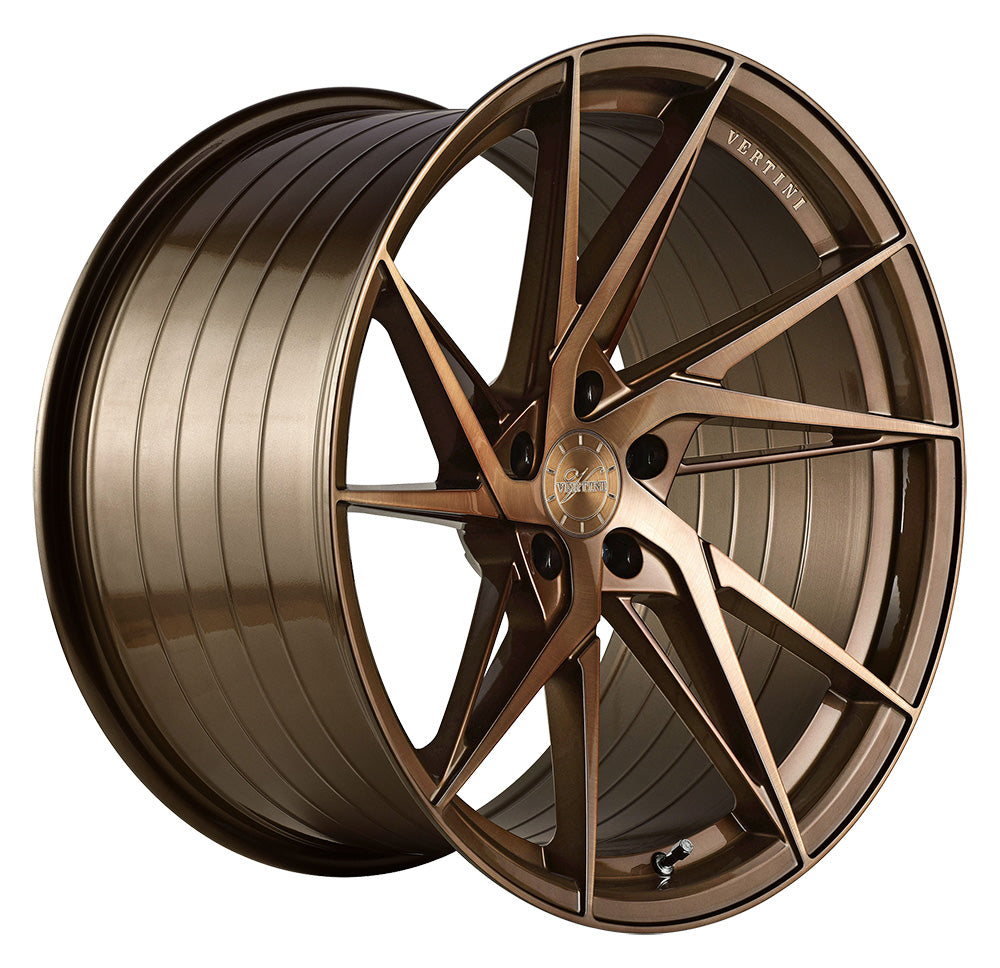 20” Vertini RFS1.9 Brushed Dual Bronze Concave Wheels - Set of 4 - Motorsports LA