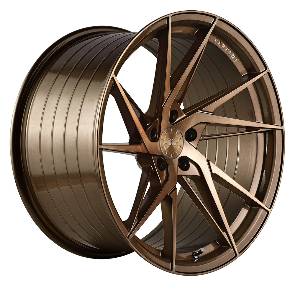 19” Vertini RFS1.9 Brushed Dual Bronze Concave Wheels - Set of 4 - Motorsports LA