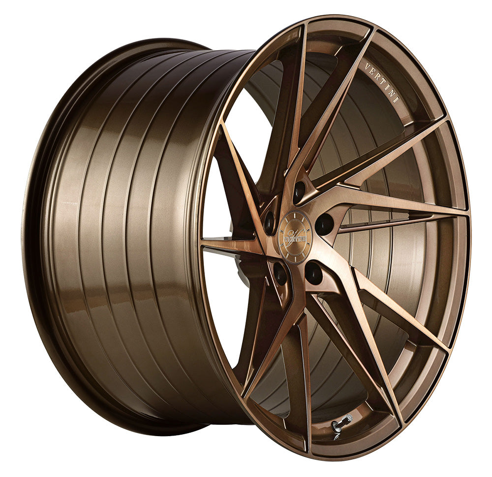19” Vertini RFS1.9 Brushed Dual Bronze Concave Wheels - Set of 4 - Motorsports LA