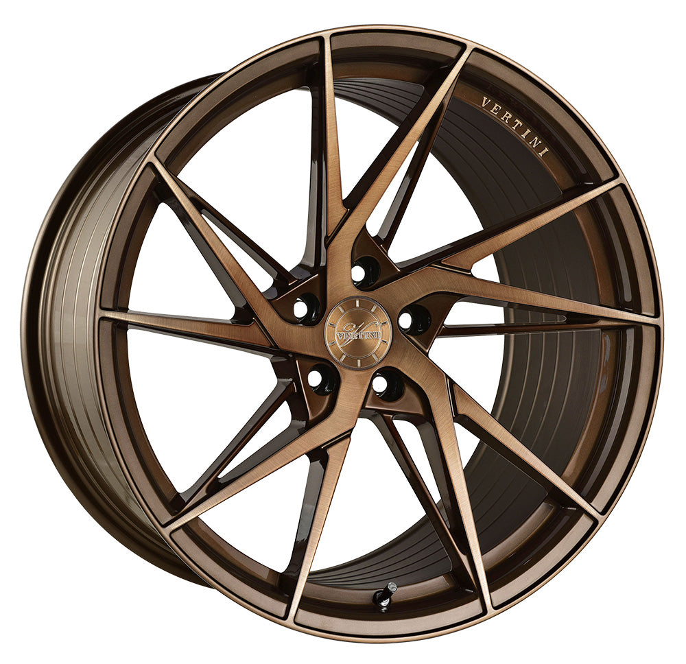19” Vertini RFS1.9 Brushed Dual Bronze Concave Wheels - Set of 4 - Motorsports LA
