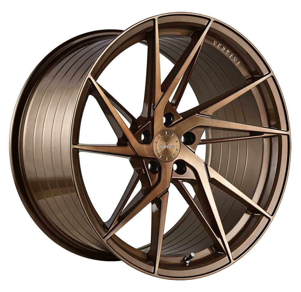 19” Vertini RFS1.9 Brushed Dual Bronze Concave Wheels - Set of 4 - Motorsports LA