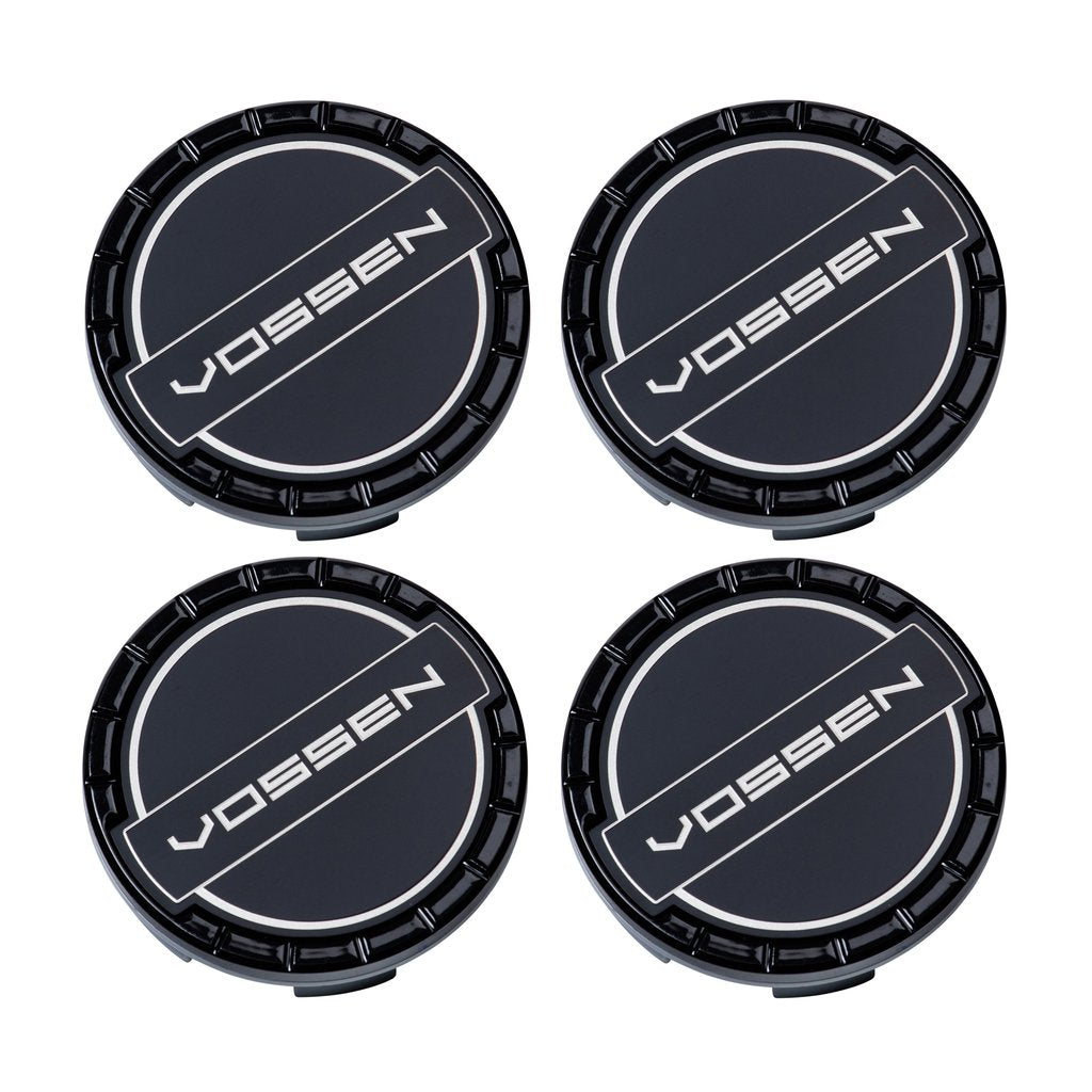 Classic Billet Sport Cap Set For CV/VF/HF Series Wheels (Gloss Black) - Motorsports LA