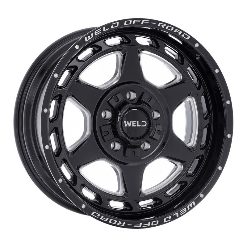 WELD Off-Road Aragon W123 - Gloss Black Milled - 20" 6 Lug - Motorsports LA
