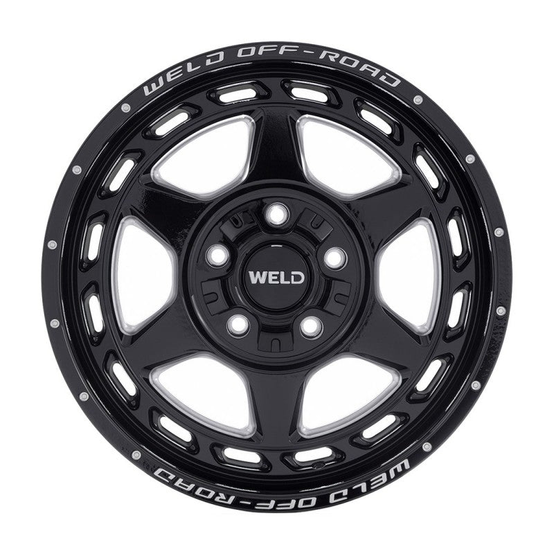 WELD Off-Road Aragon W123 - Gloss Black Milled - 20" 6 Lug - Motorsports LA