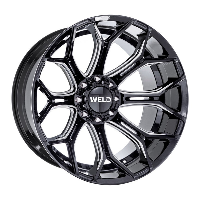 WELD Off-Road Gradient W111 - Gloss Black Milled - 22" 8 Lug - Motorsports LA