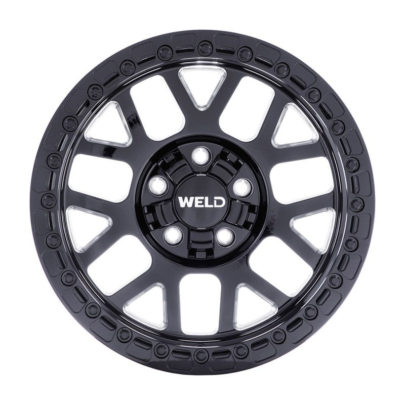 WELD Off-Road Cinch W105 - Gloss Black Milled - 17" - Motorsports LA