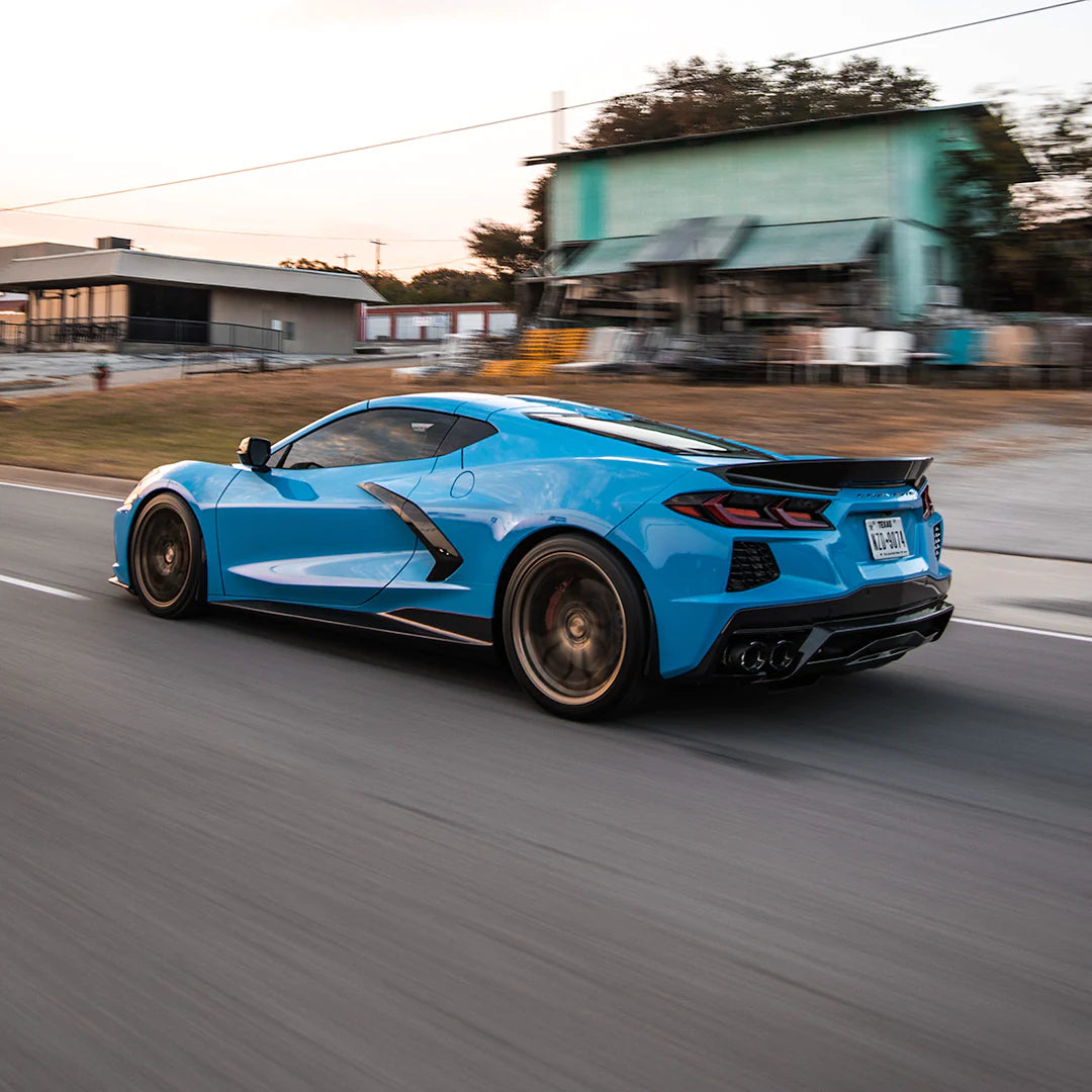 RACING SPORT CONCEPTS - DUCKTAIL CARBON FIBER REAR SPOILER FOR C8 CORVETTE - Motorsports LA