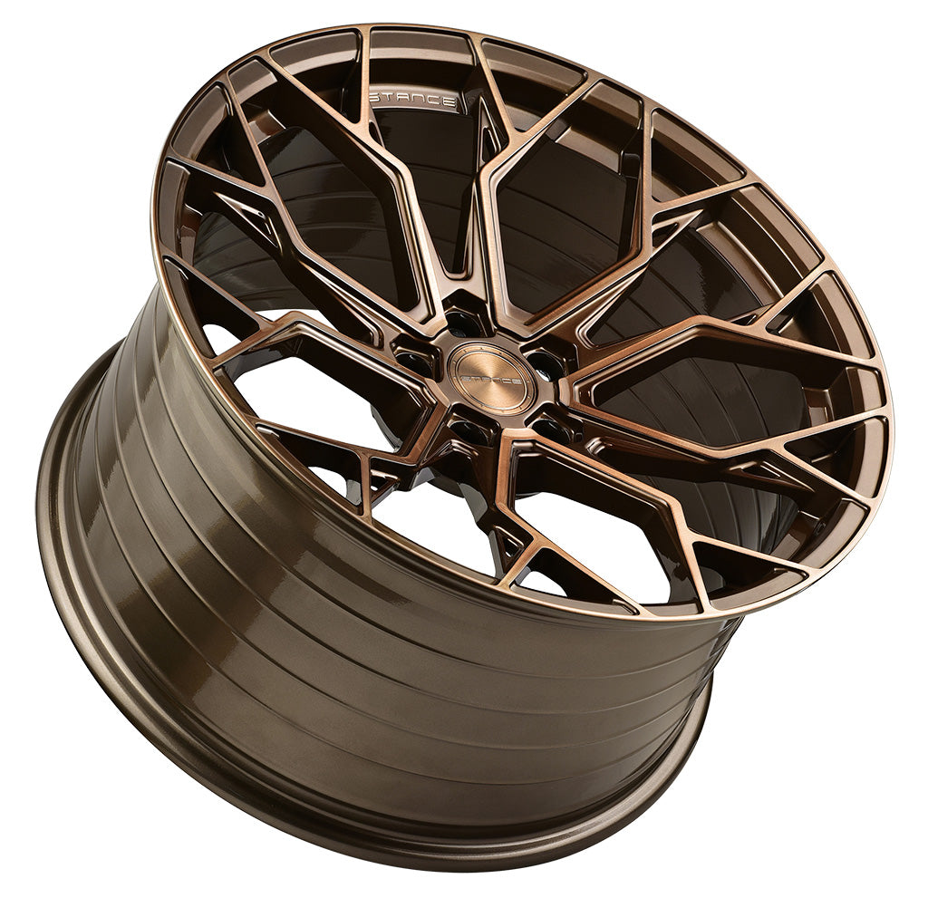 Stance SF10 Brushed Dual Bronze Corvette C8 20x9 21x12 w/ Michelin Pilot Sport 4S 255/30-20 - 325/25-21