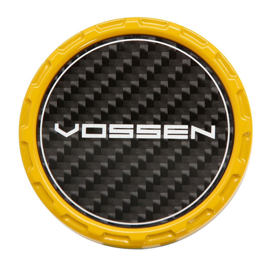 Classic Carbon Billet Sport Cap Set For VF/HF Series Wheels (Canary Yellow)