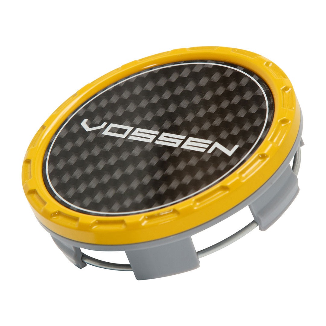 Classic Carbon Billet Sport Cap Set For VF/HF Series Wheels (Canary Yellow)