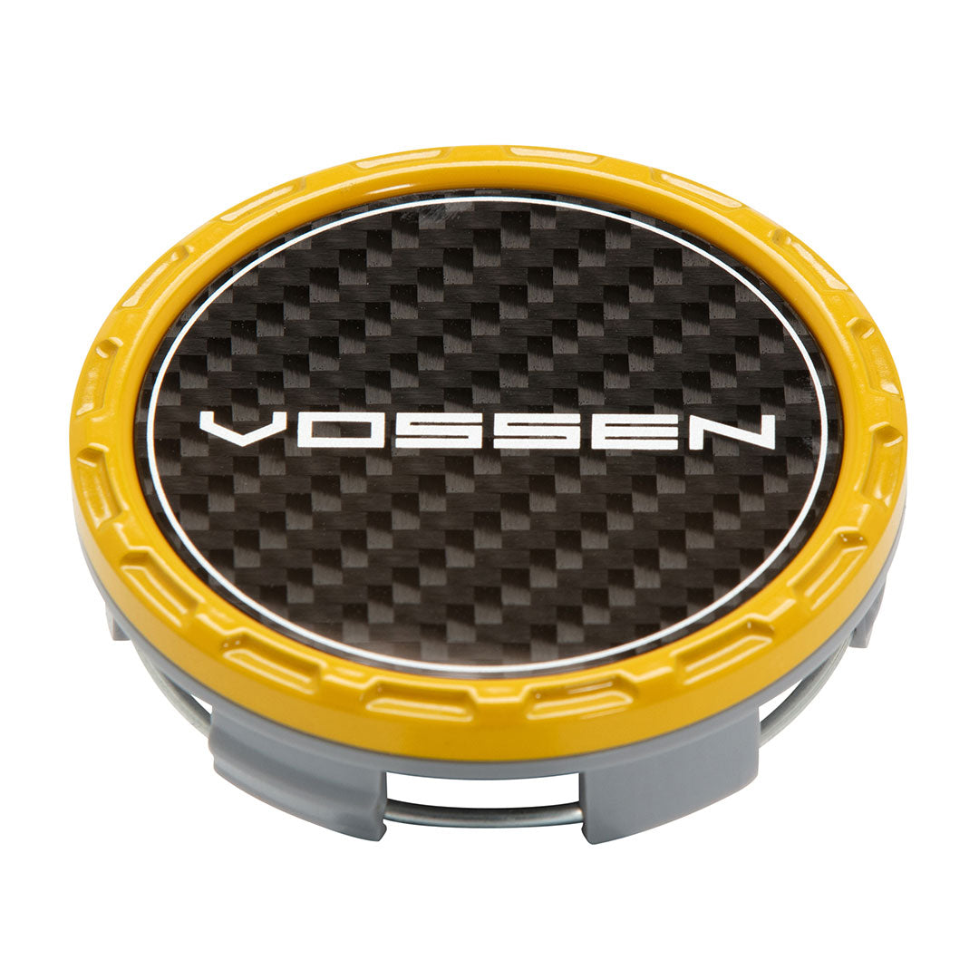 Classic Carbon Billet Sport Cap Set For VF/HF Series Wheels (Canary Yellow)