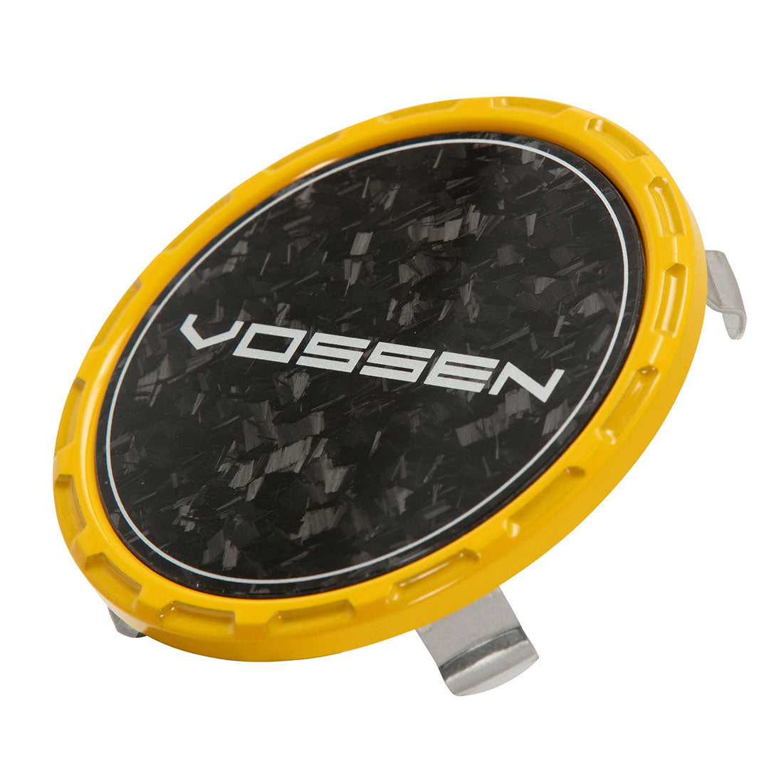 Classic Carbon Billet Sport Cap Set For VF/HF Series Wheels (Canary Yellow)