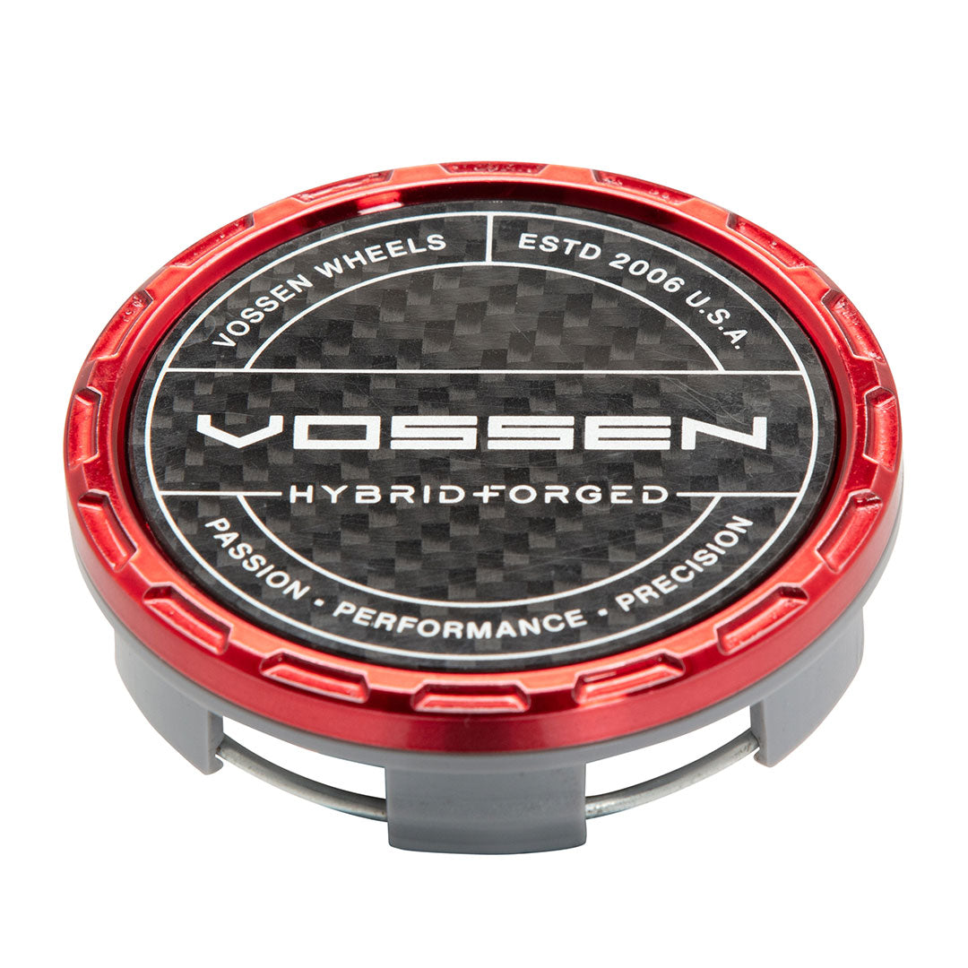 Carbon Billet Sport Cap Set For VF/HF Series Wheels (Vossen Red)