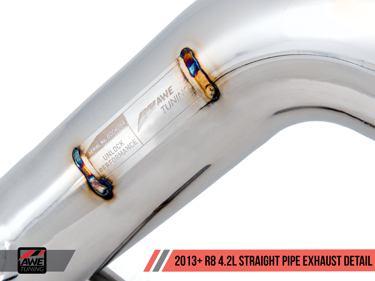 AWE Straight Pipe Exhaust Audi R8 4.2L (2014-15) - Motorsports LA