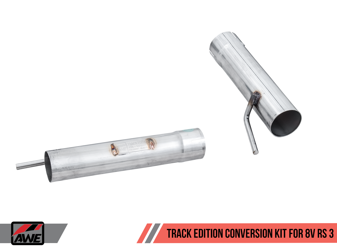AWE Track Edition Exhaust for Audi 8V RS 3 - Diamond Black RS-style Tips - Motorsports LA