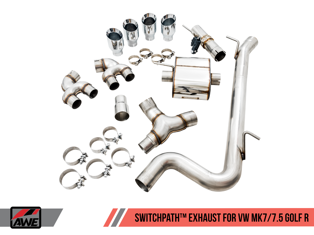 AWE Track Edition Exhaust for MK7.5 Golf R - Motorsports LA