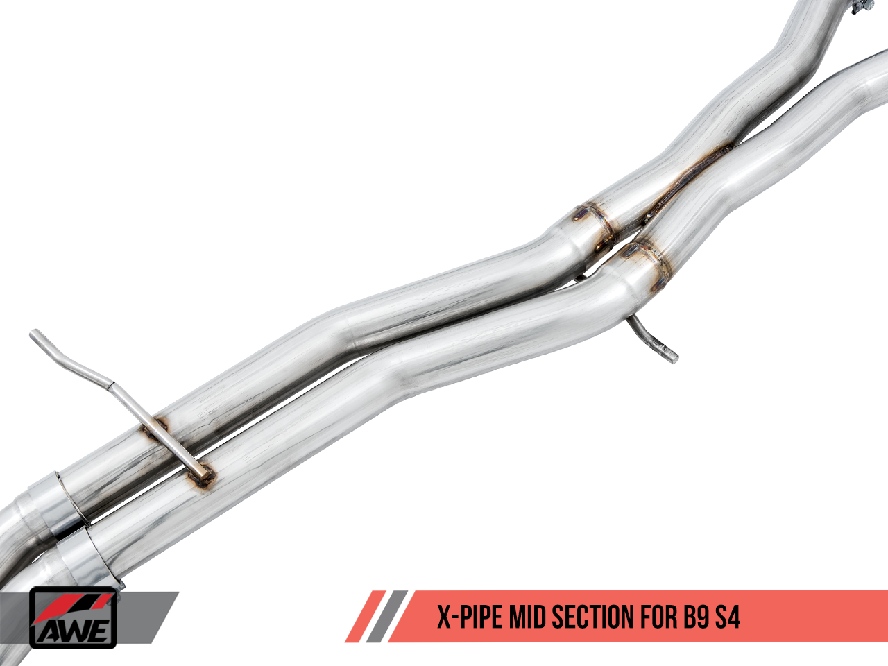 AWE Touring Edition Exhaust for B9 S4 - Resonated for Performance Catalyst - Motorsports LA