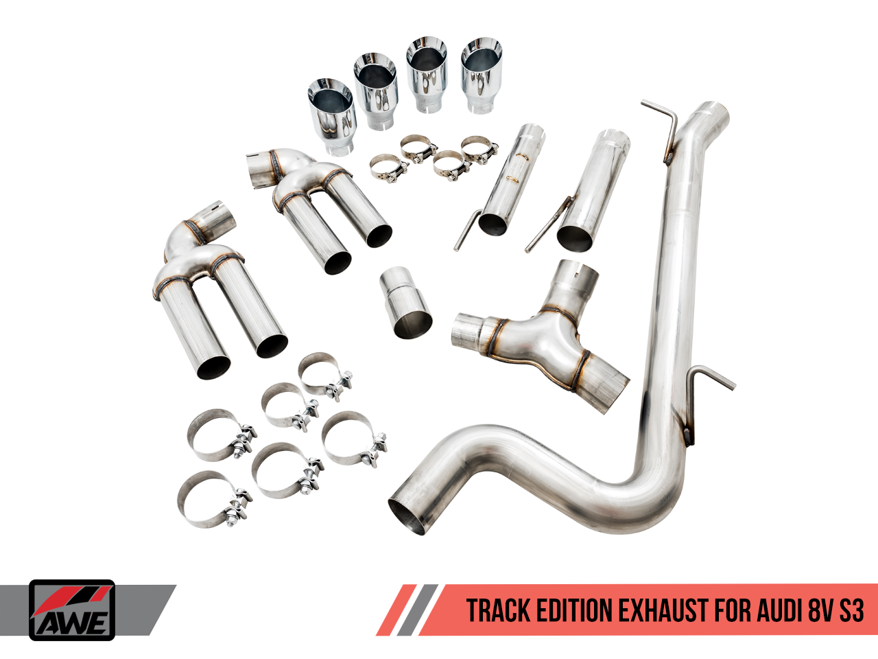 AWE Track Edition Exhaust for Audi 8V S3 - Motorsports LA