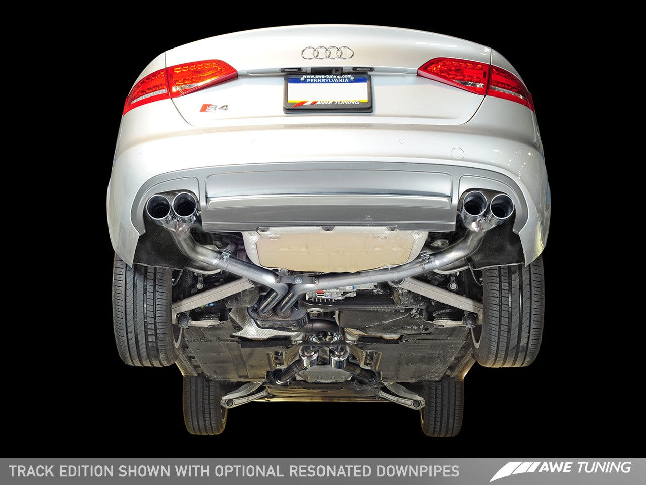 AWE Track Edition Exhaust for Audi B8 S4 3.0T - Motorsports LA