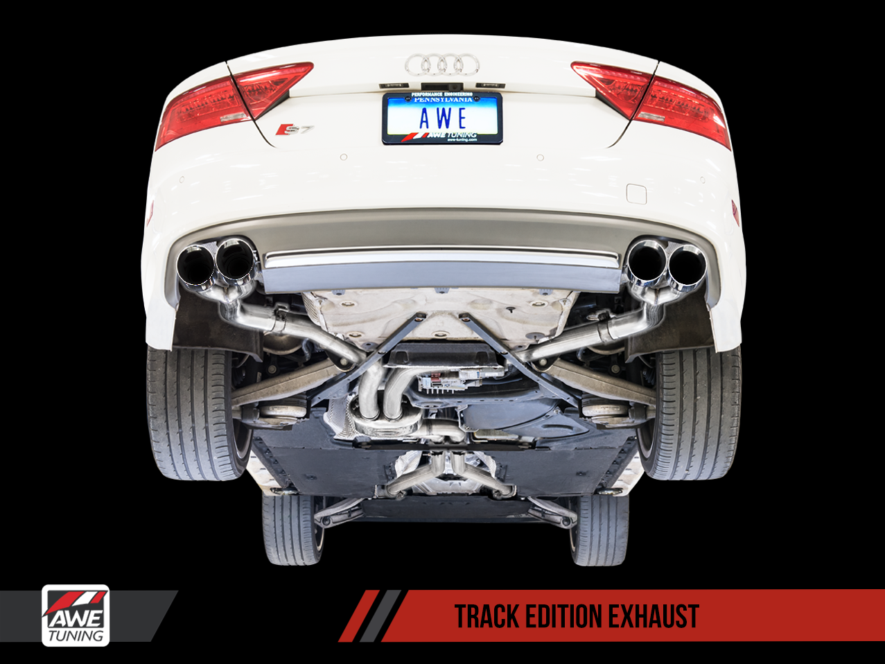 AWE Track Edition Exhaust for Audi C7 S7 4.0T - Motorsports LA