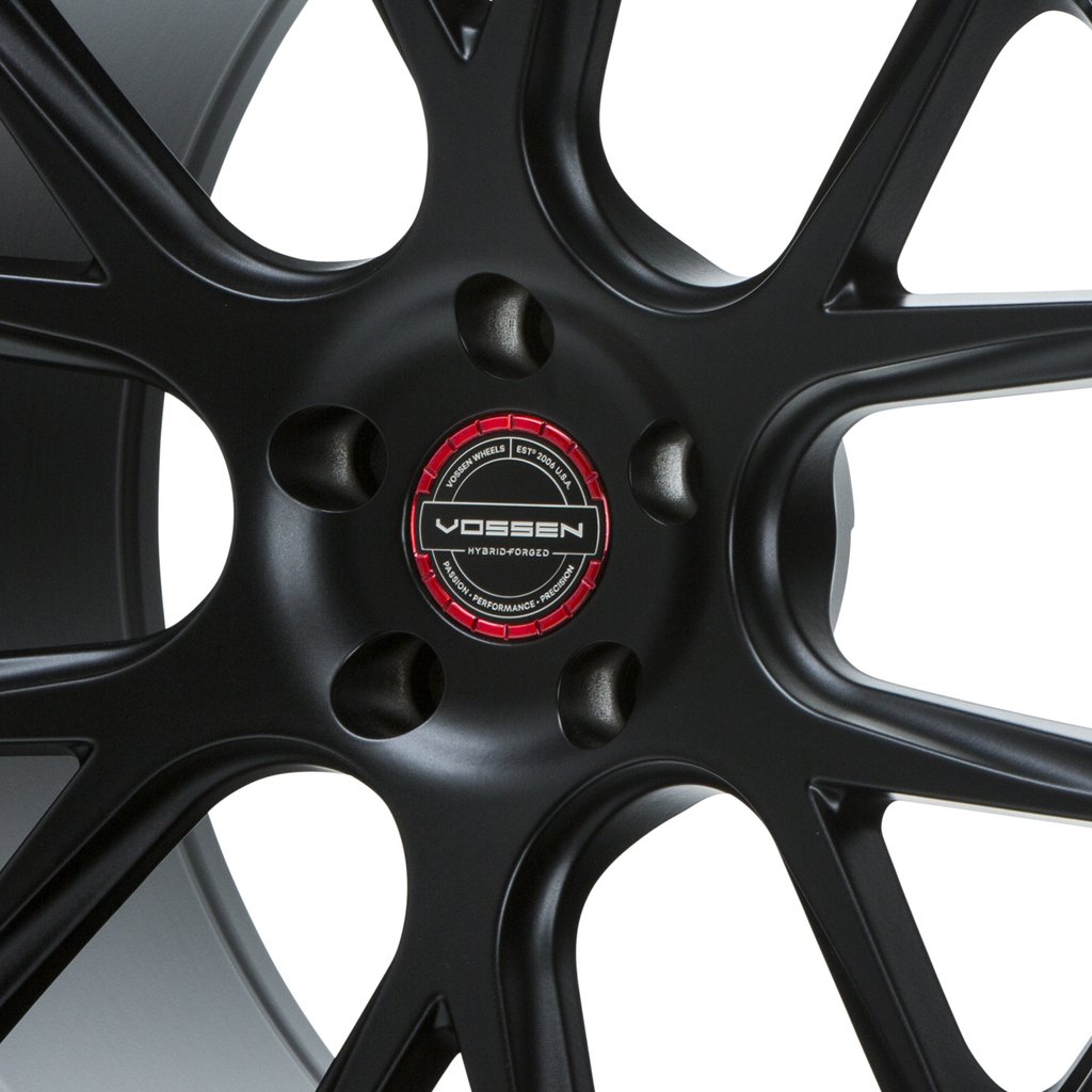 Hybrid Forged Billet Sport Cap Set For VF & HF Series Wheels (Vossen Red) - Motorsports LA
