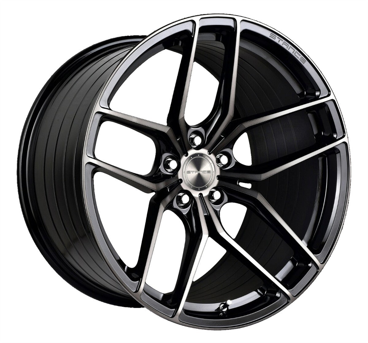 19” Stance SF03 Gloss Black Tinted Face Concave Wheels - Set of 4 - Motorsports LA