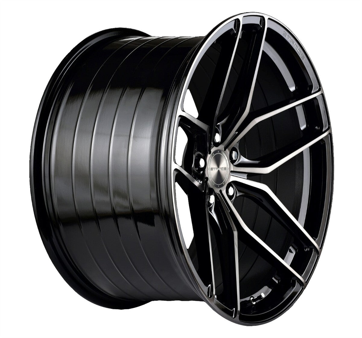 20” Stance SF03 Gloss Black Tinted Face Concave Wheels - Set of 4 - Motorsports LA