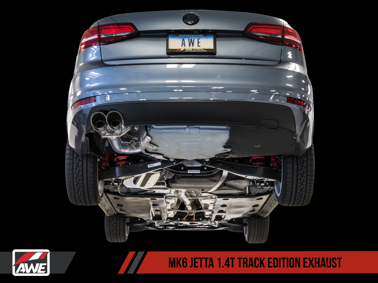AWE Track Edition Exhaust for MK6 Jetta 1.4T - Motorsports LA