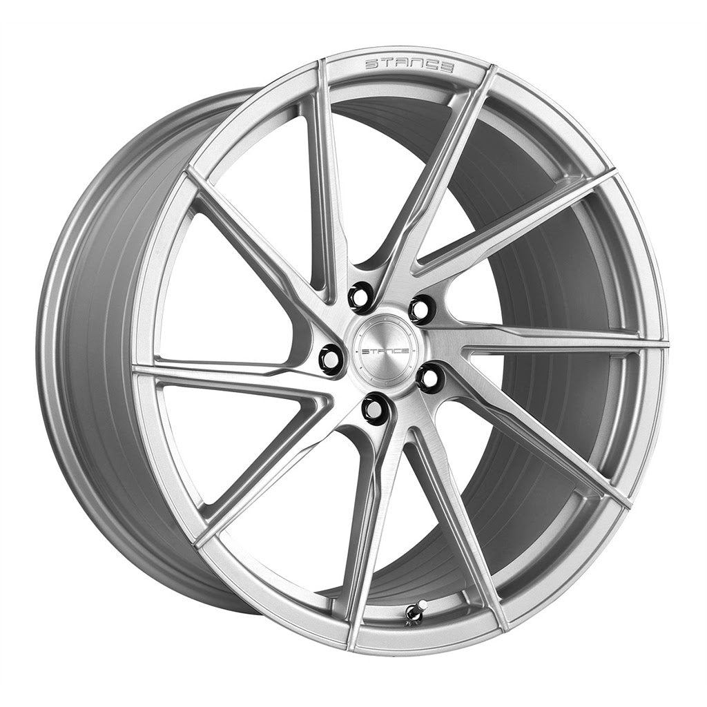 19” Stance SF01 Brush Silver Concave Wheels - Set of 4 - Motorsports LA