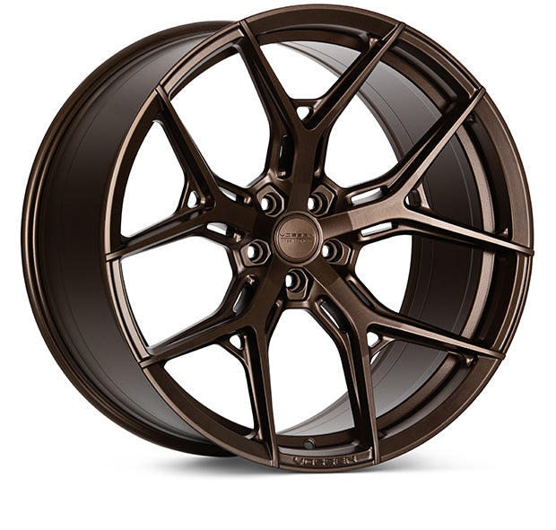 Satin Bronze Vossen HF5 Wheels for C8 Chevrolet Corvette 20x9 21x12 Motorsports LA